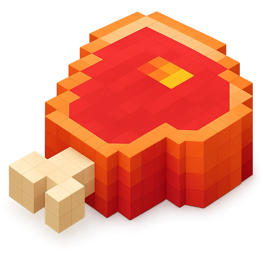 steak with a bone, inspired by iOS emoji emoji