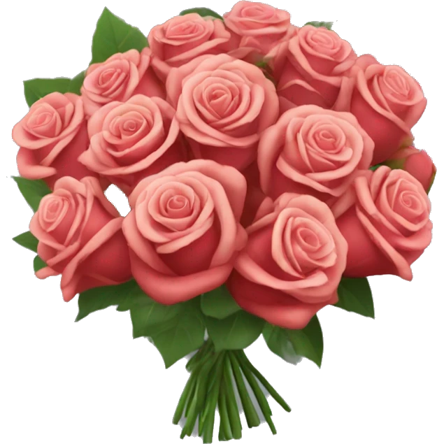 Bouquet de roses rouge emoji