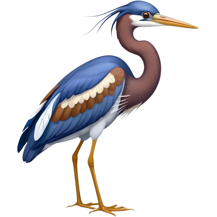 tricolored heron emoji