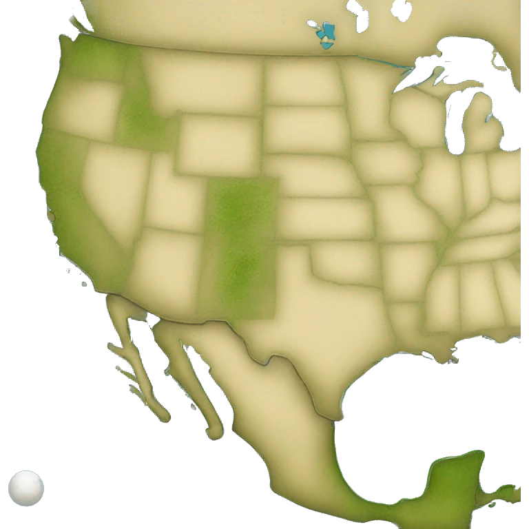 Nord america map emoji