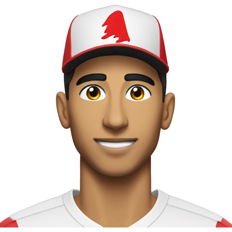 achraf hakimi with red hat emoji