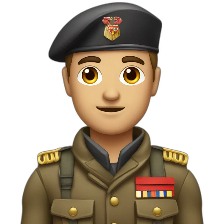 Soldat allemand SA brun avec brassard rouge emoji