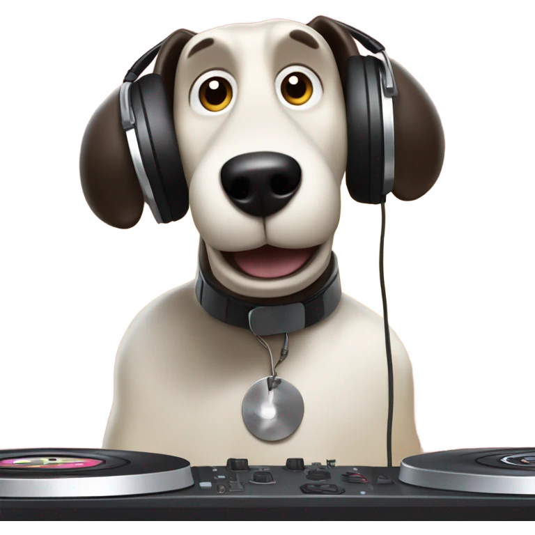 Gromit djing emoji