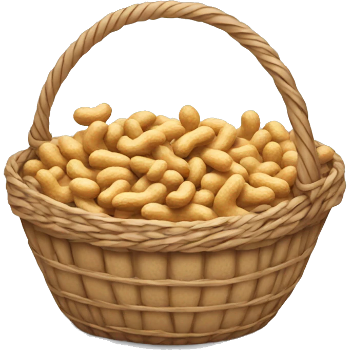 Basket of peanuts emoji
