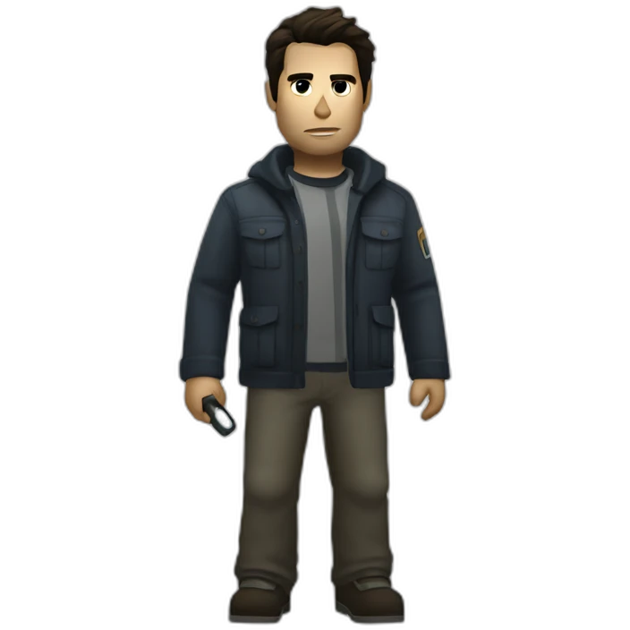 alan wake with flashlight emoji