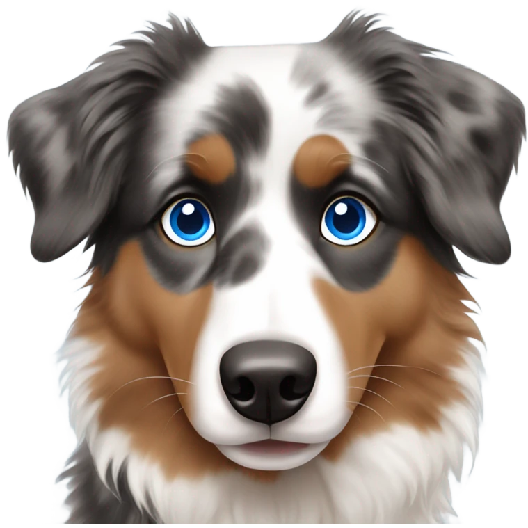 Australian shepherd with blue eyes emoji