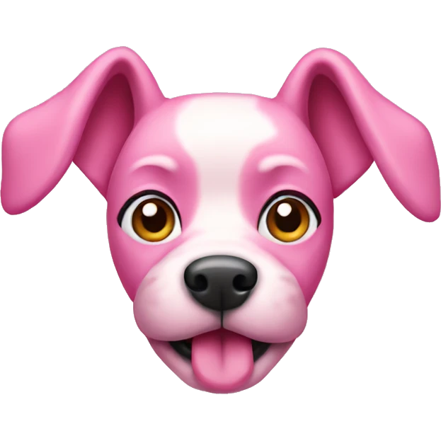 pink dog emoji