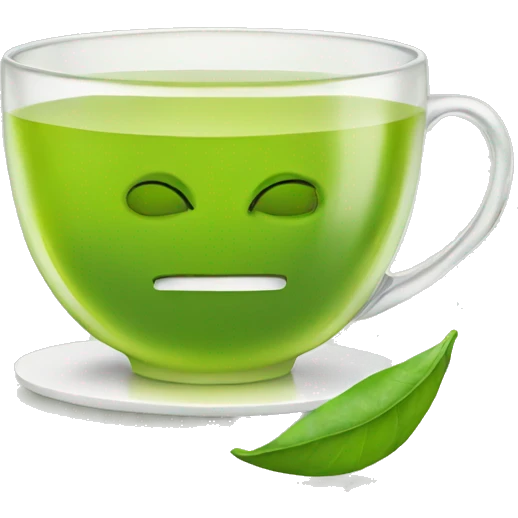 Green tea with lemon  emoji