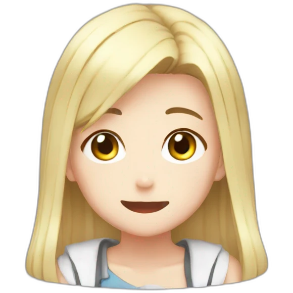 anime girl drooling emoji