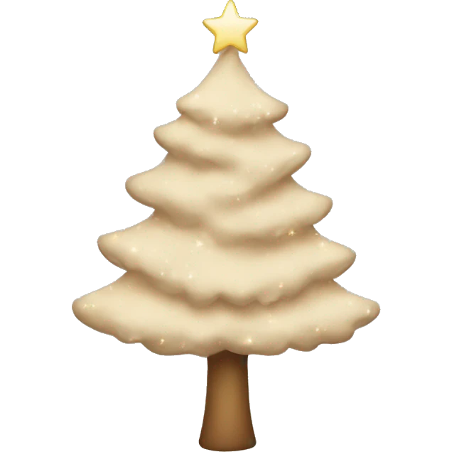 Beige christmas tree aesthetic  emoji