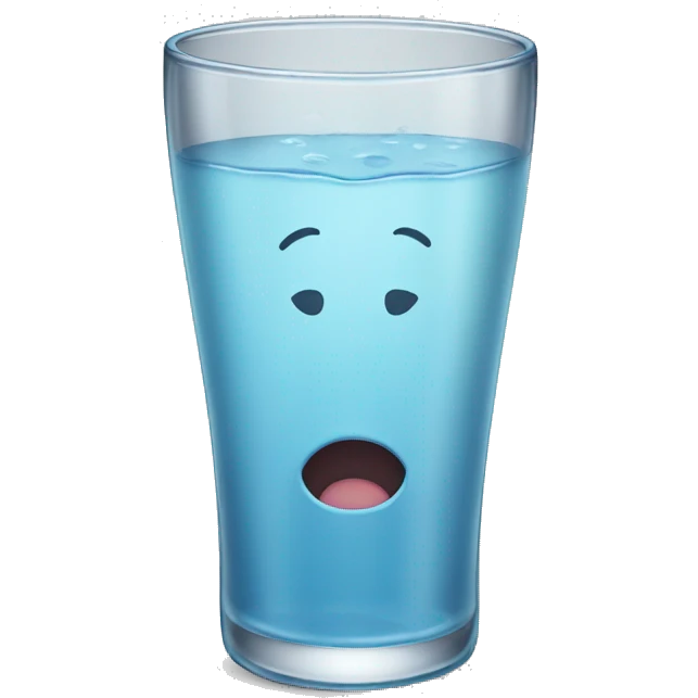 Un vaso de agua  emoji