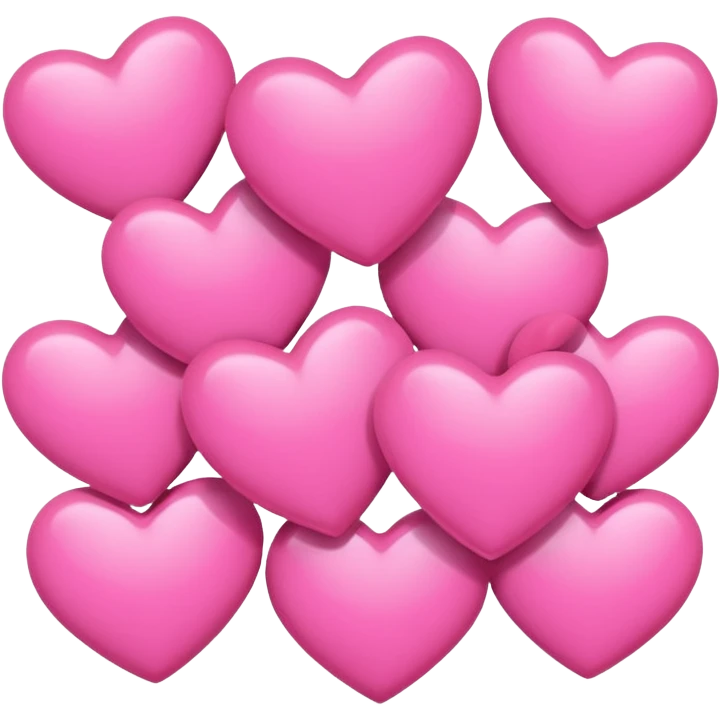 a lot of pink hearts with so much love  emoji