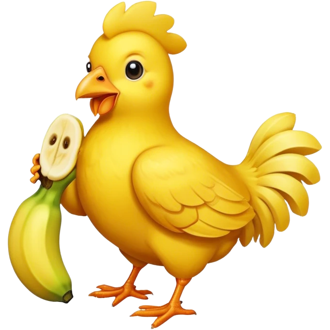 Chicken banana emoji