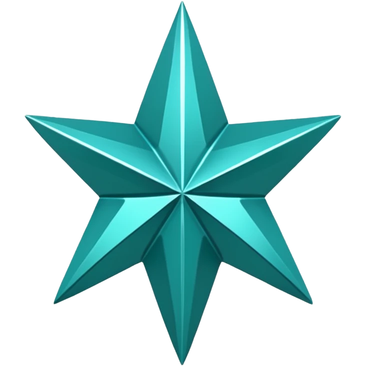 teal star emoji
