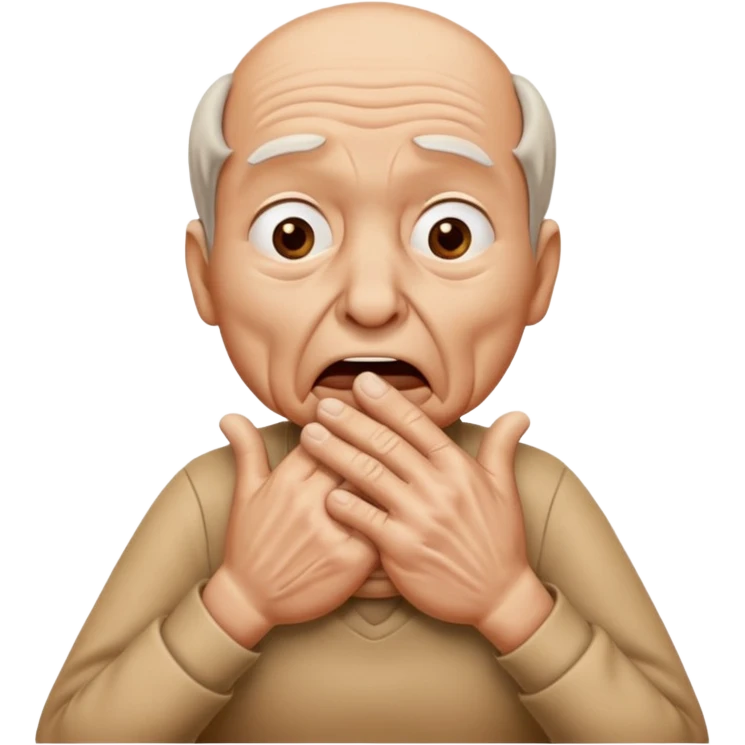 two hands making a choking gesture emoji