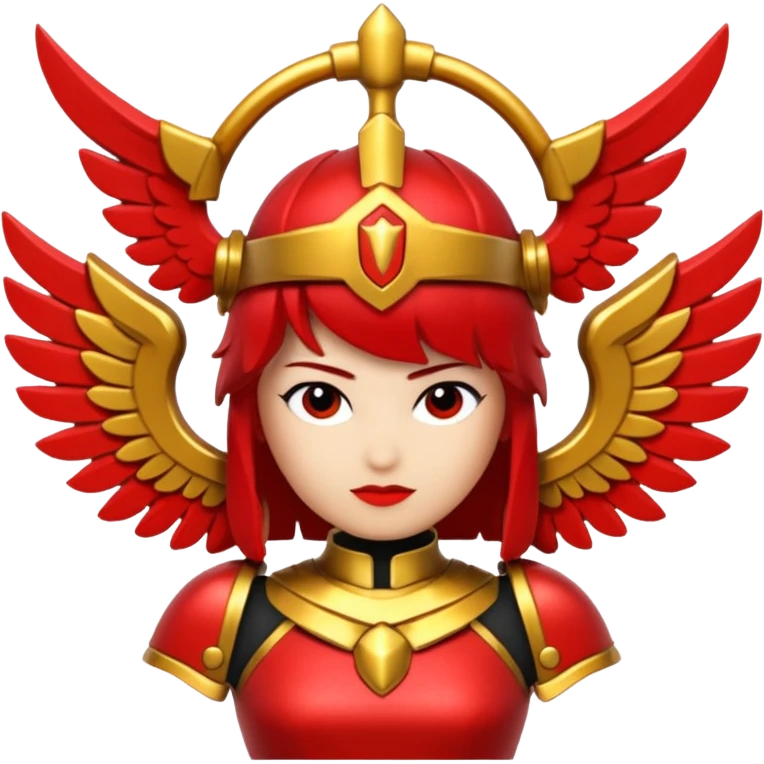 a roblox red valkyrie with no people emoji