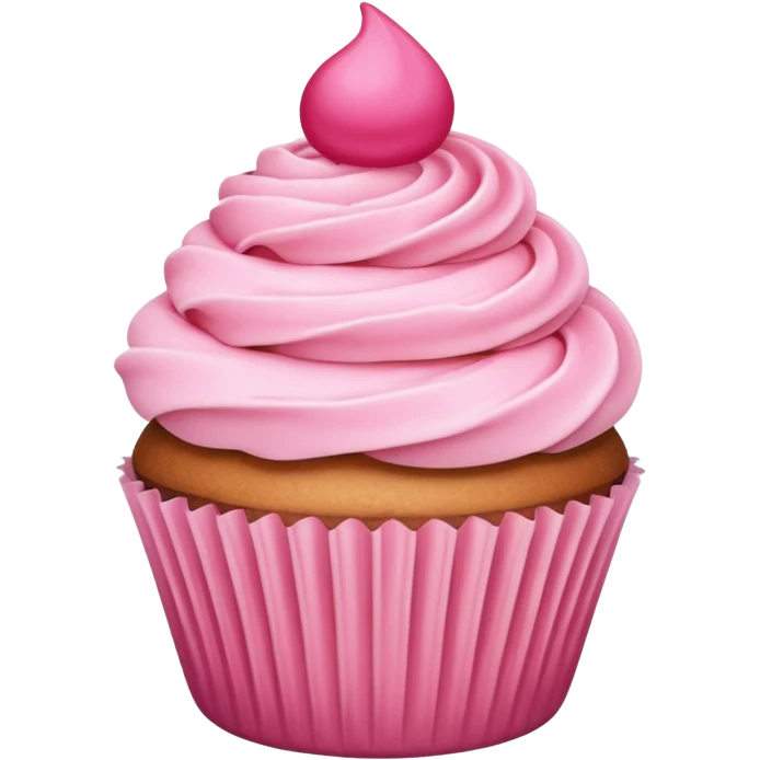 Cupcake with pink icing emoji