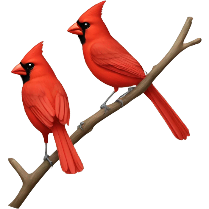 Northern cardinal emoji