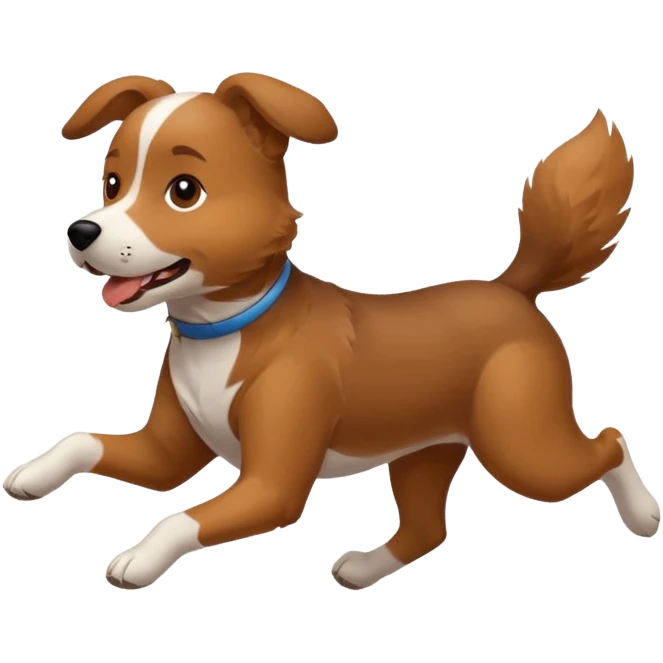 dog running emoji