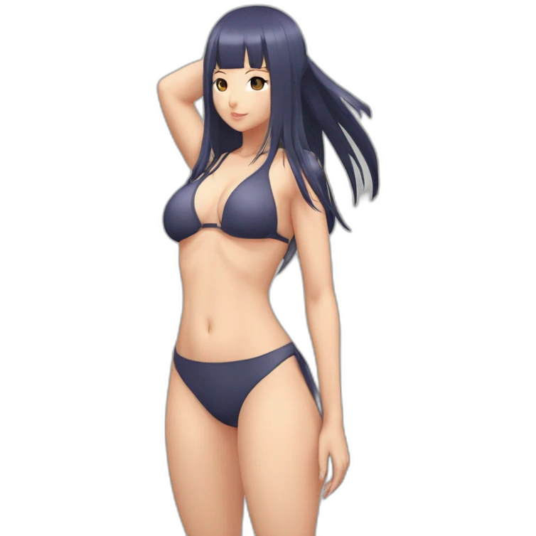 hinata hyuga full body pawg micro bikini back focus emoji