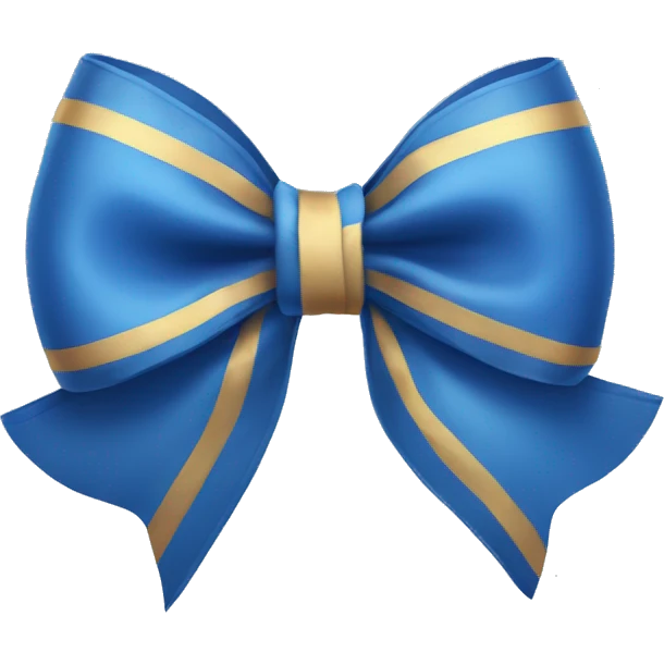 Blue bow  emoji