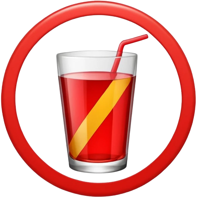 I want an emoji that describes that no drinks allowed emoji