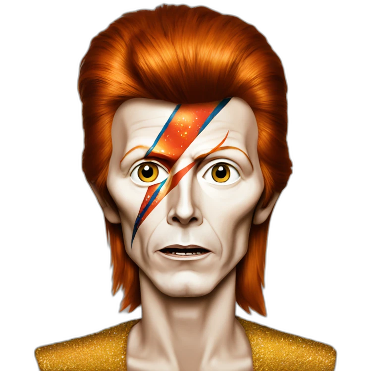 david bowie as ziggy stardust emoji