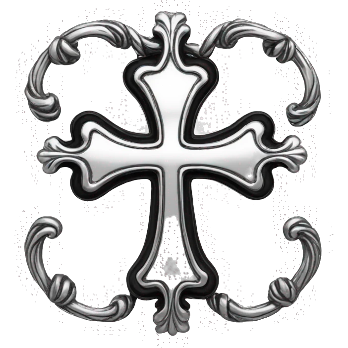 chrome hearts cross emoji