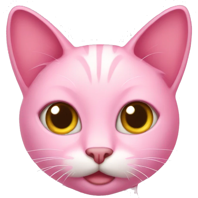 Pink cat emoji