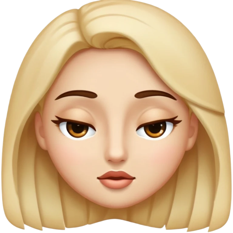 Flirty one eye open one eye closed face expression  emoji
