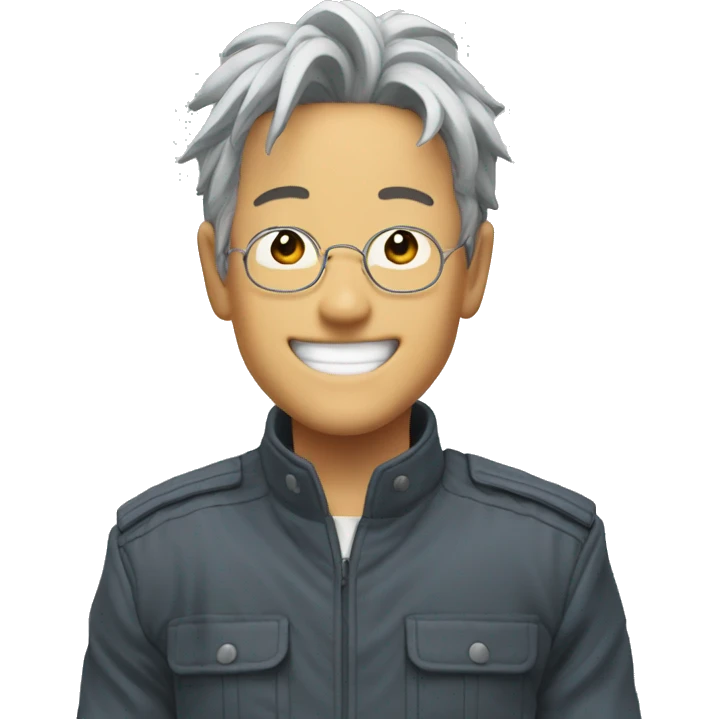 gojo satoru outdoor smile emoji