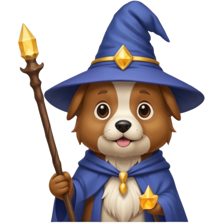 Dog wizard emoji
