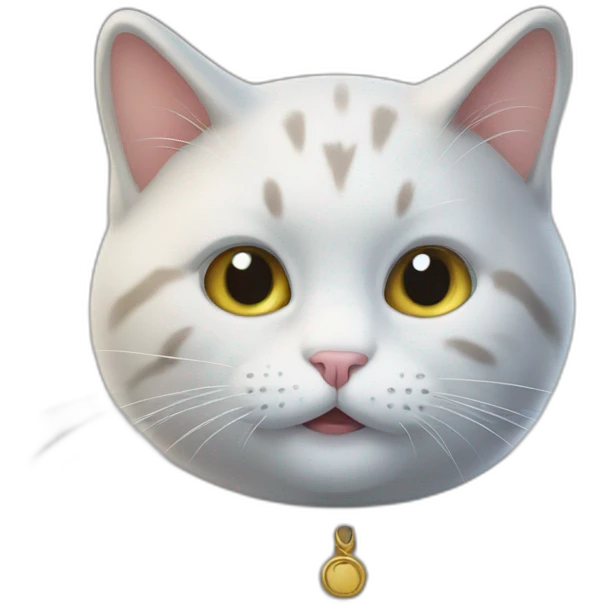 Cat with fog emoji