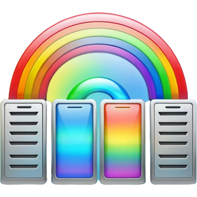rainbow between servers brainrot emoji