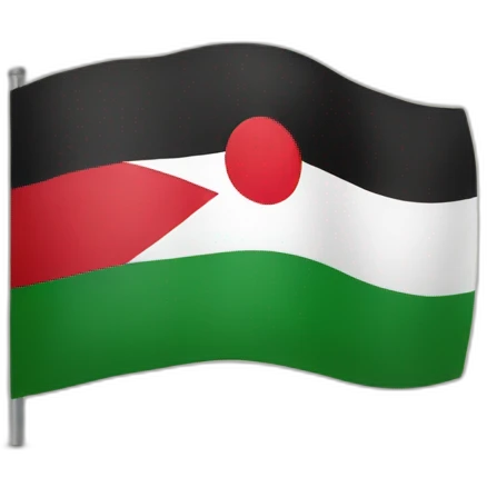 Palestine flag love emoji