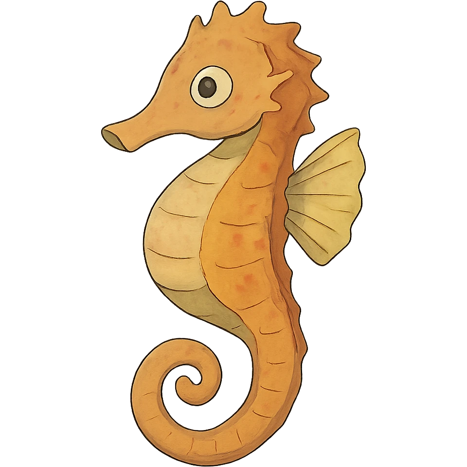 ghibli style seahorse emoji