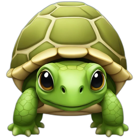 Une tortue emoji