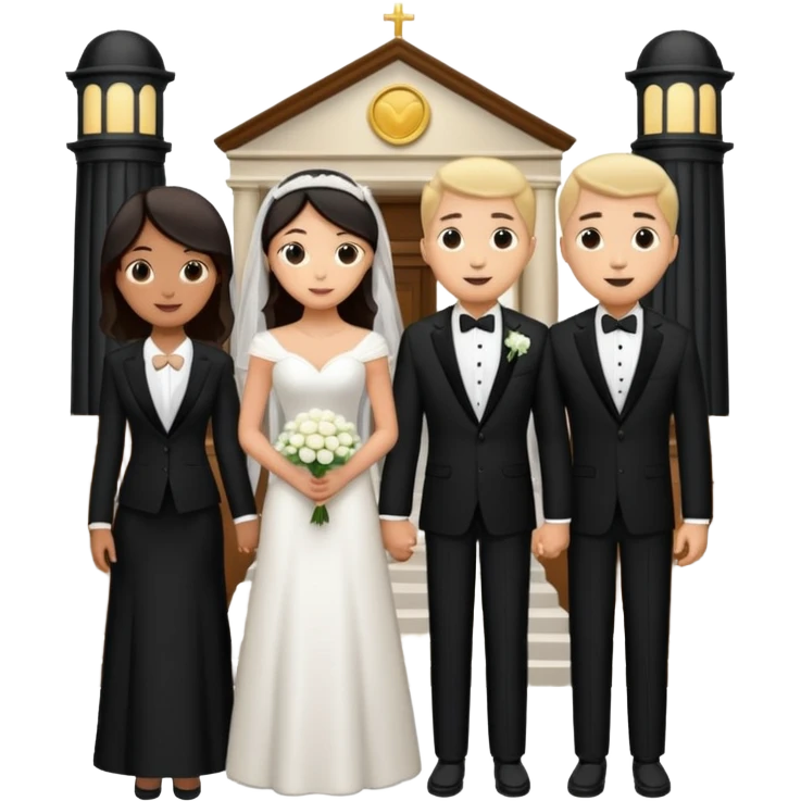 Courthouse wedding place. emoji