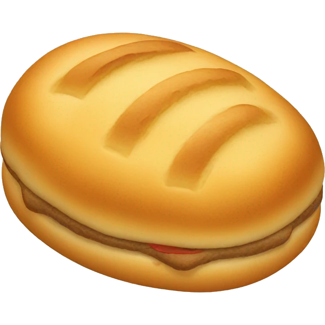 1 sesambrötchen isometric emoji