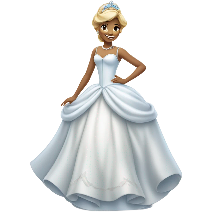 white full body cinderella emoji