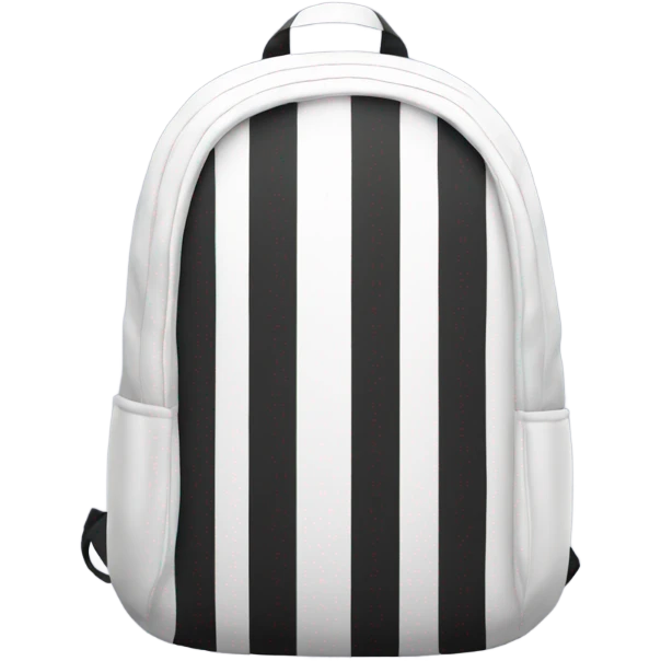 white backpack with black stripes emoji