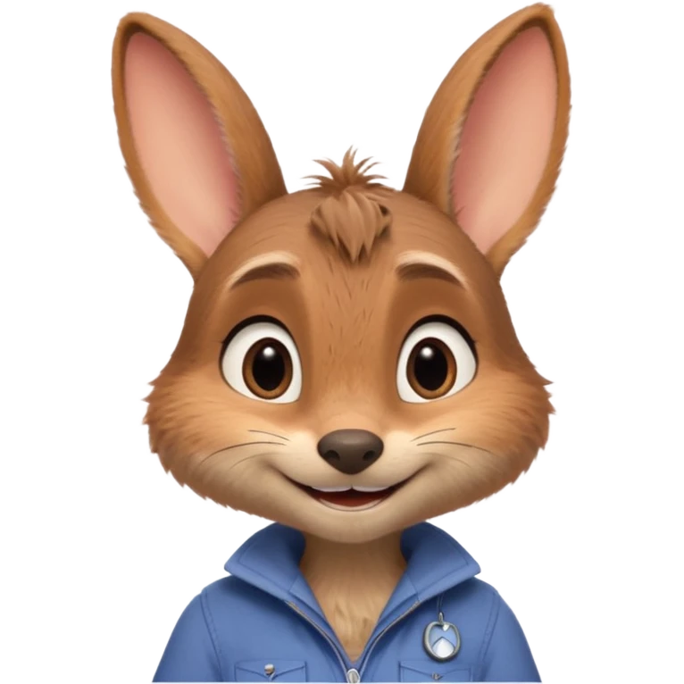 Judy Hopps (rabbit, without cap) from the Zootopia Disney movie emoji