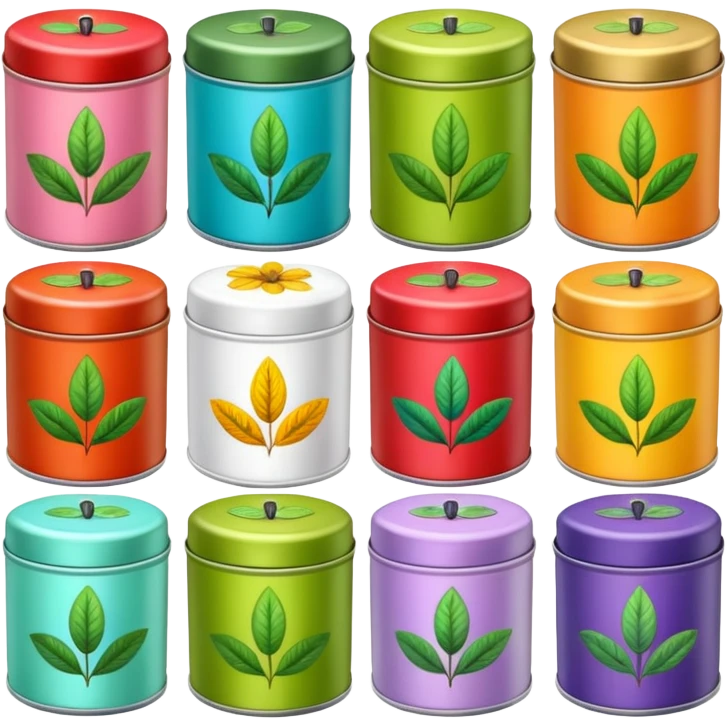 Herbal Tea Tins emoji