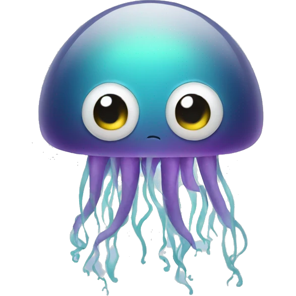 Sad jellyfish emoji