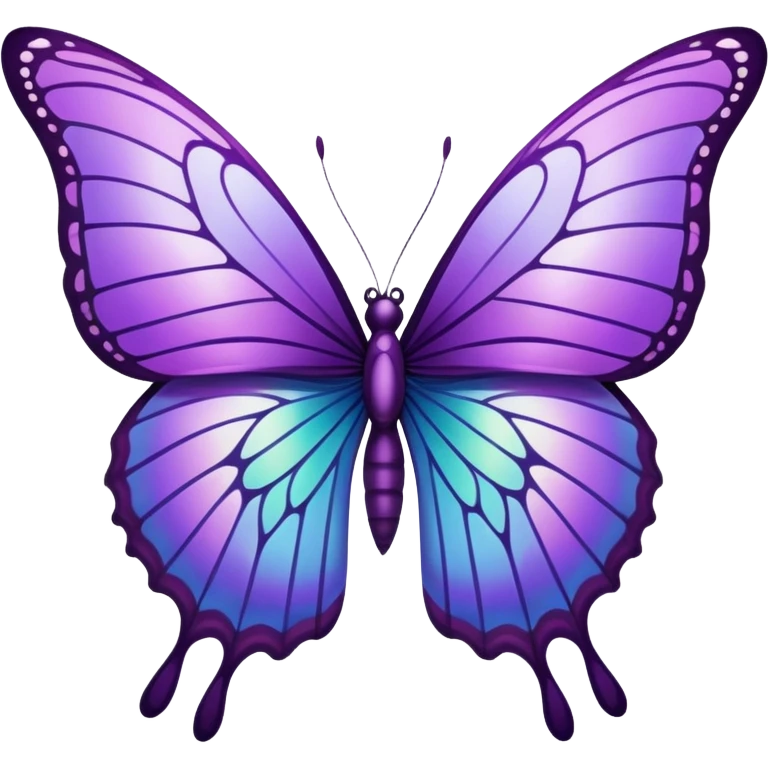 Purple butterfly emoji