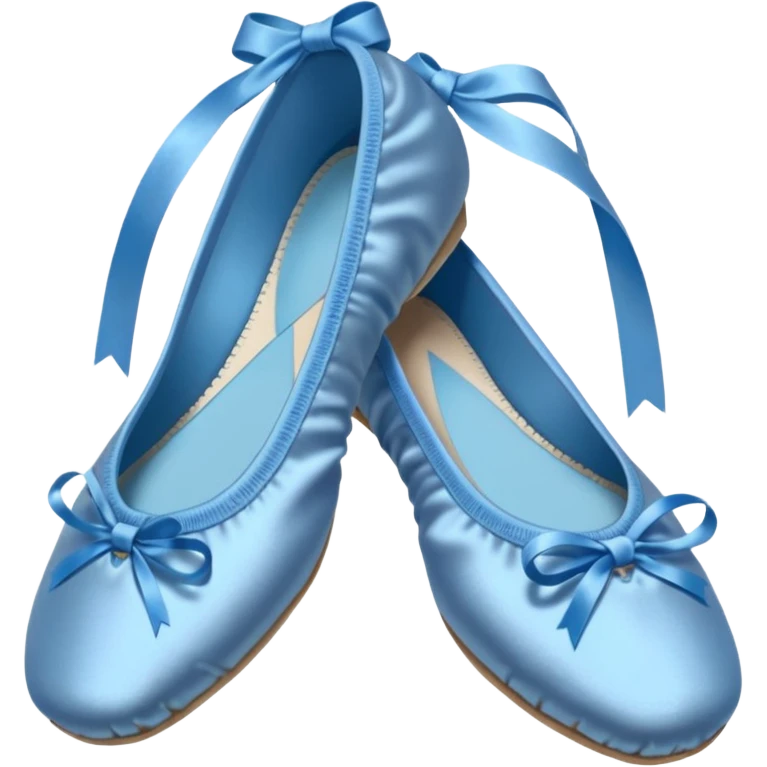 Blue ballet shoes emoji