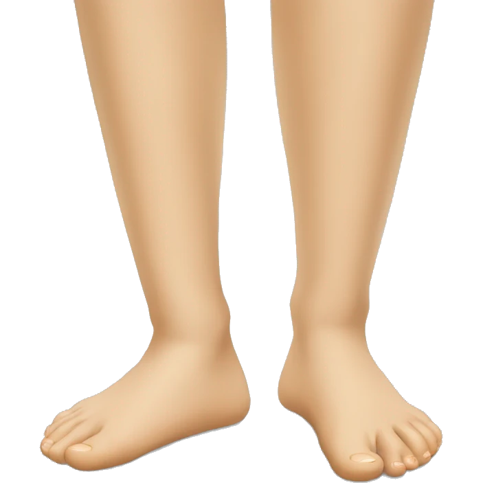Blonde girl looking at feet emoji