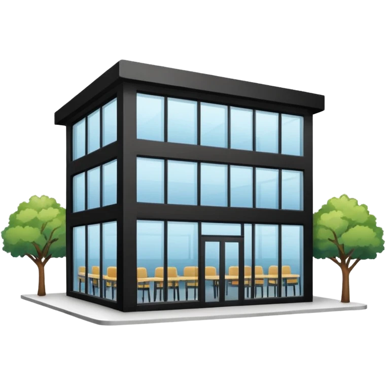 Corporate canteens as buildong outside view emoji