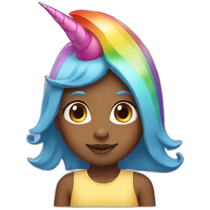 Girl-with-raibow-unicorn-hat emoji