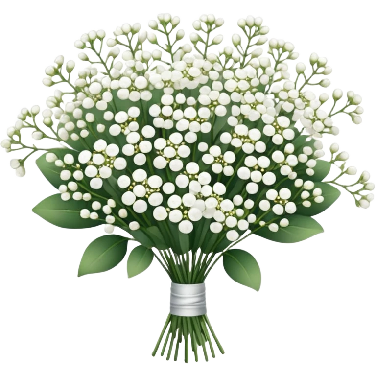 baby's breath bouquet emoji